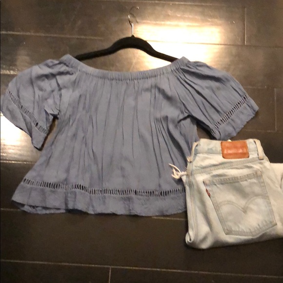 SCOOP NYC Off the Shoulder Top - Picture 1 of 1